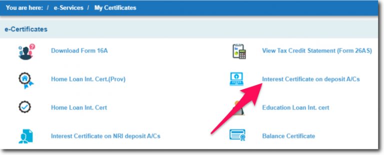 How To Download Interest Certificate From Sbi Online Mr Internet 7919